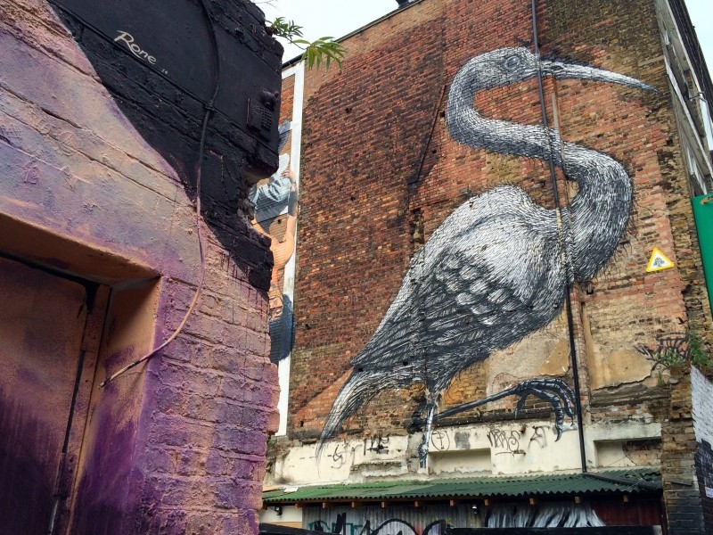 Diaporama A Shoreditch, le street art made in London - Roa, Hanbury Street. | Photo Dorothée Duchemin 