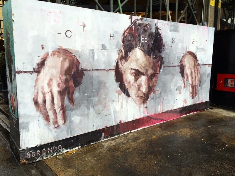 Diaporama A Shoreditch, le street art made in London - Borondo. | Photo Dorothée Duchemin